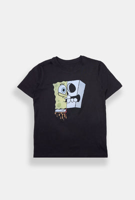 Youth SpongeBob Skeleton Graphic T-Shirt