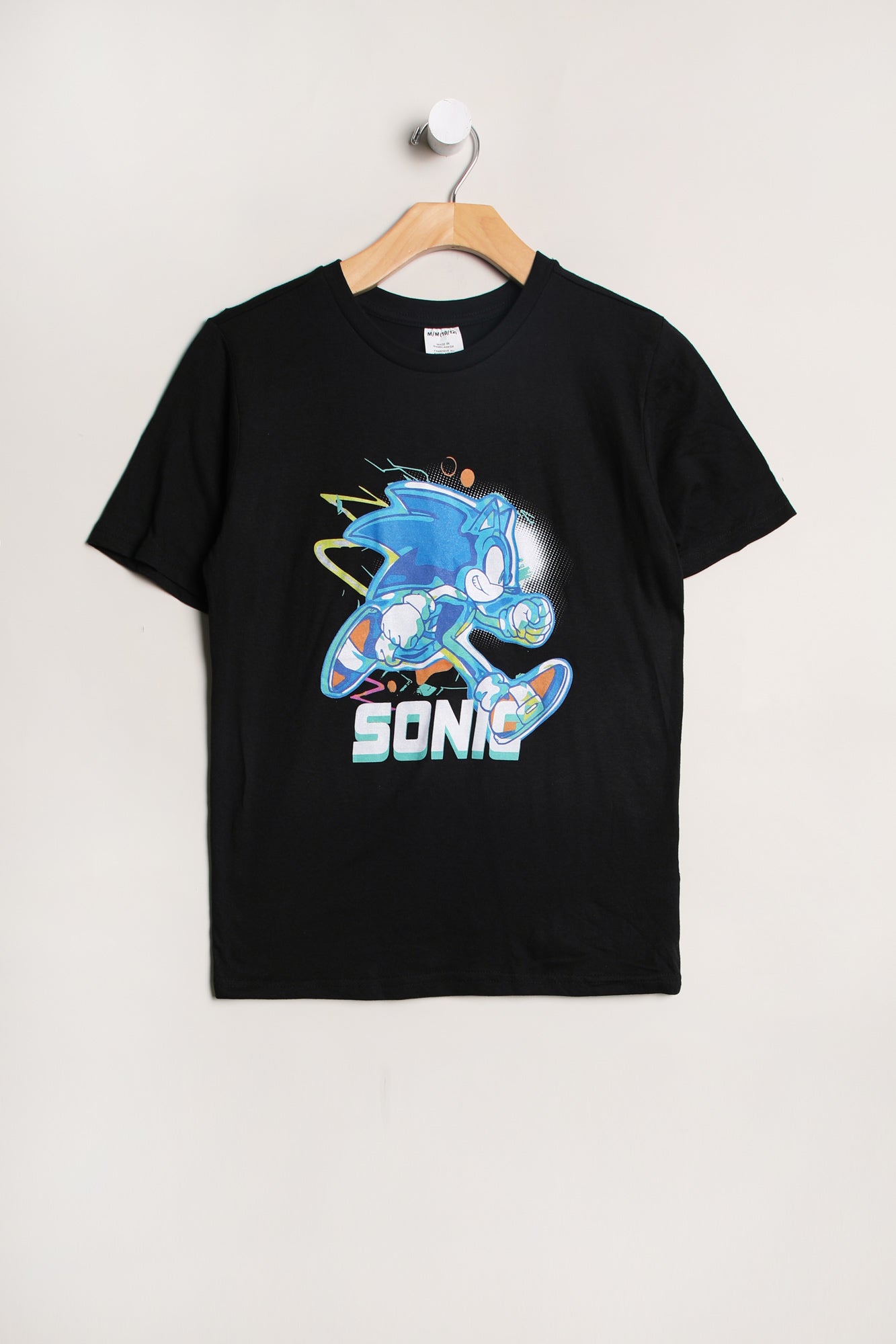 Youth Sonic The Hedgehog T-Shirt - Black /