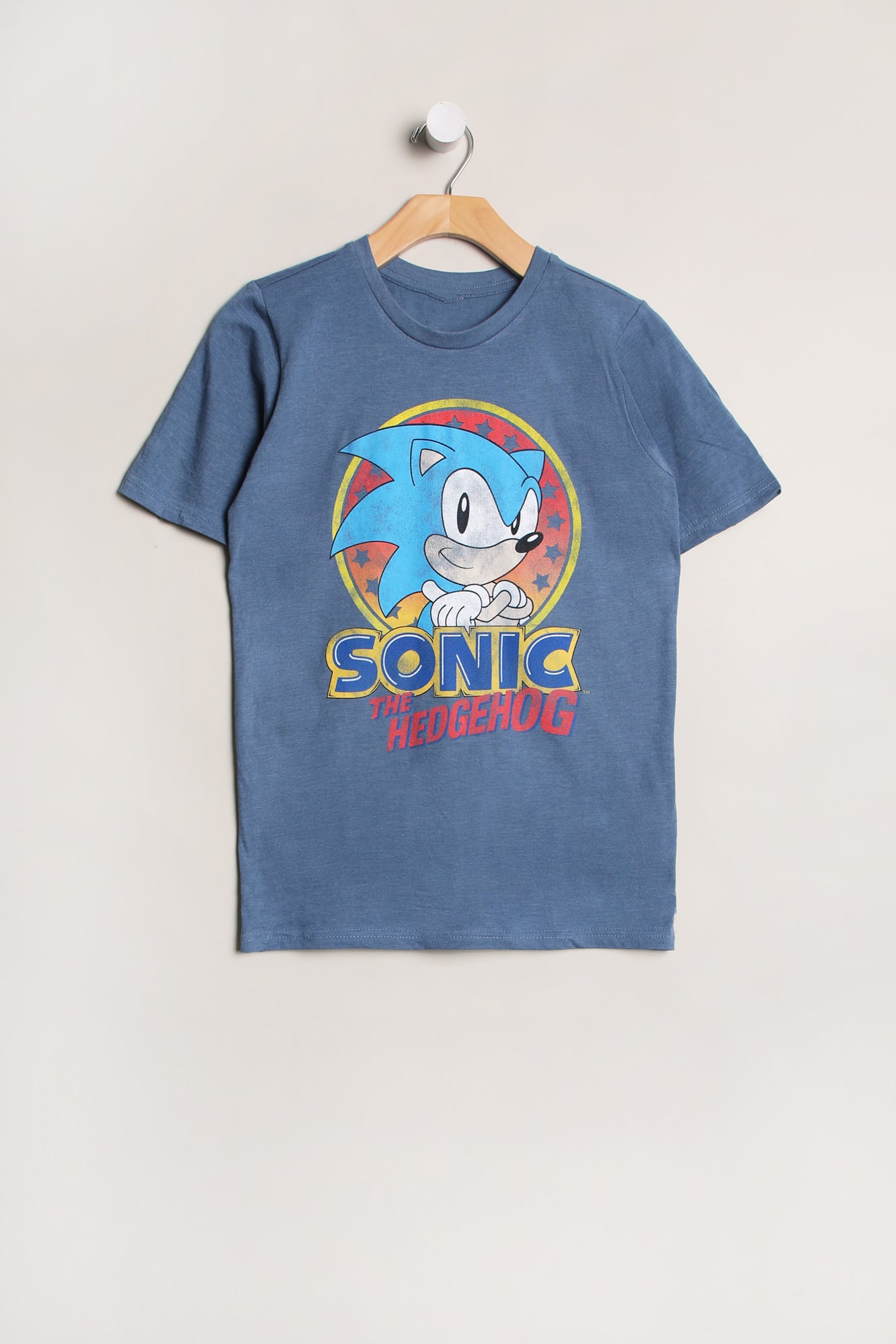 Youth Sonic The Hedgehog Graphic T-Shirt - Blue /