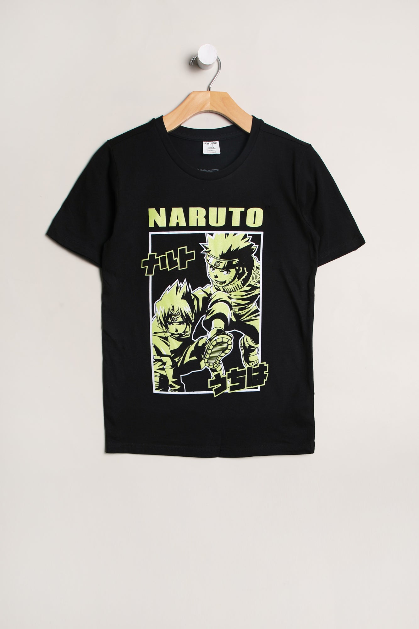 Youth Naruto Graphic T-Shirt - Black /