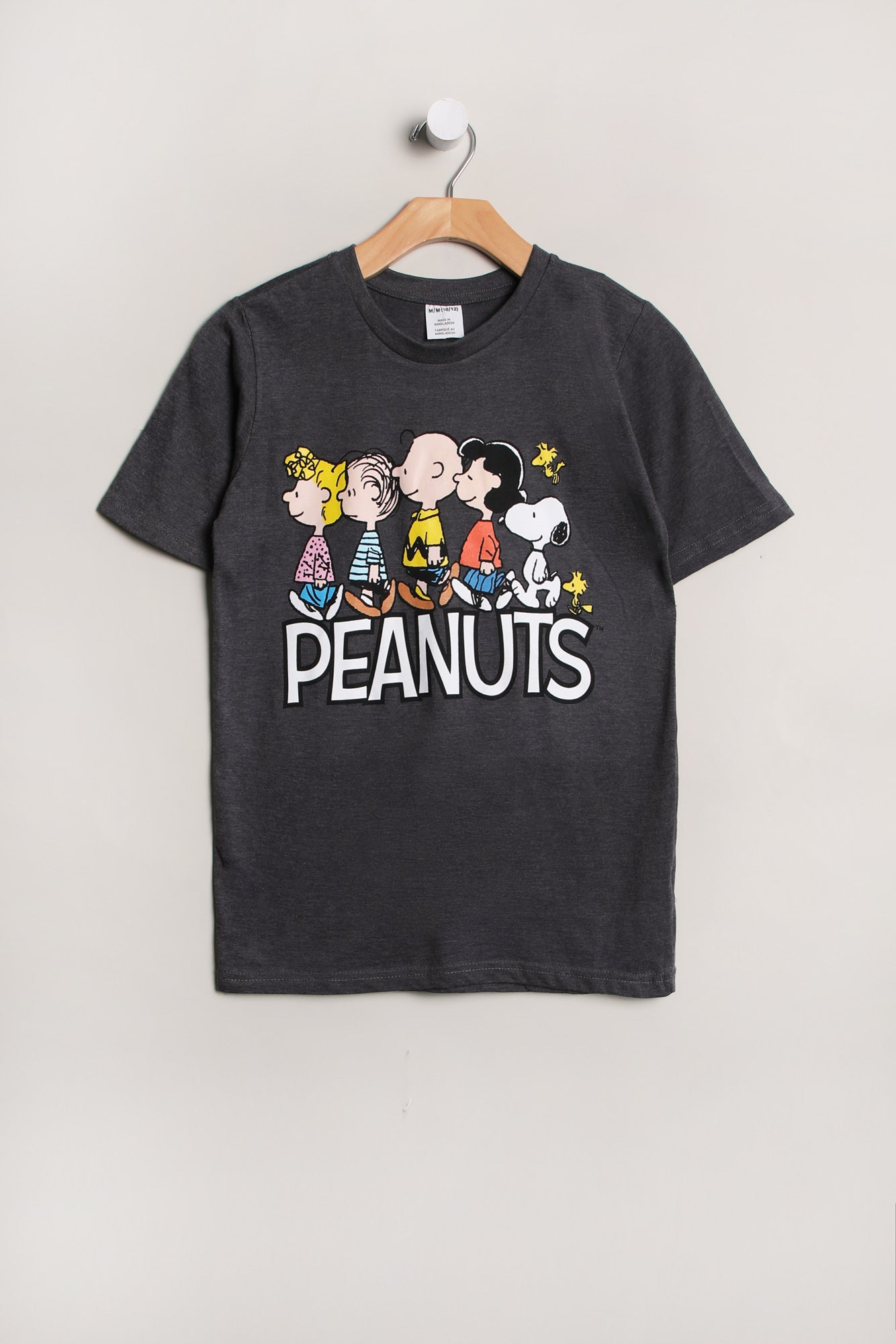 Youth Peanuts Characters T-Shirt - Heather Grey /