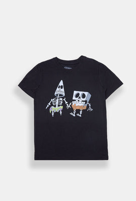 Youth Skeleton SpongeBob & Patrick Graphic T-Shirt