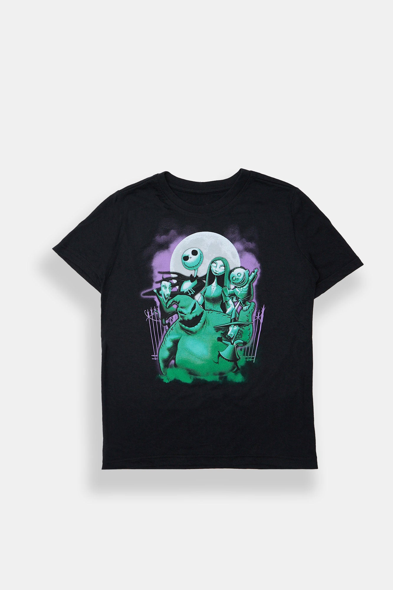 Youth Jack Skellington & Oogie Boogie Tee - Black /