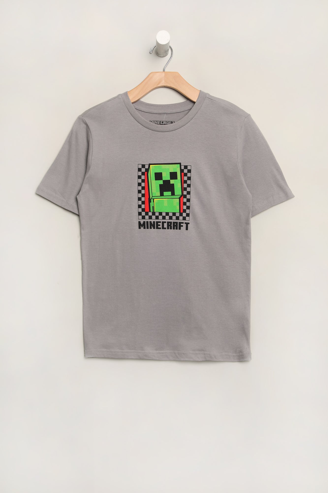 Youth Minecraft Boom T-Shirt - Heather Grey /