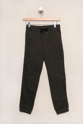 Jogger en Sergé Coupe Slim Arsenic Junior