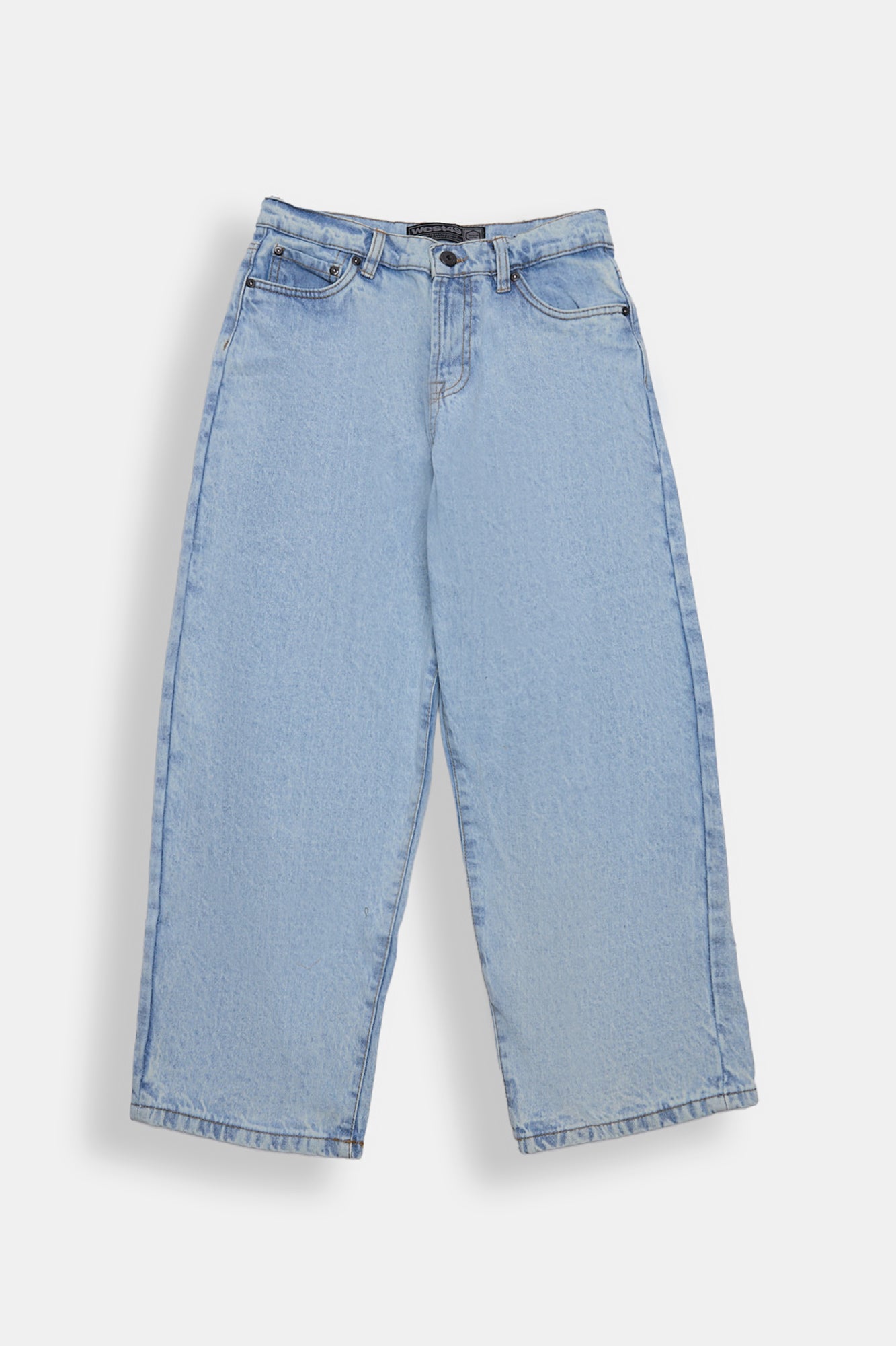 West49 Youth Baggy Light Stonewash Jeans - Denim Blue /