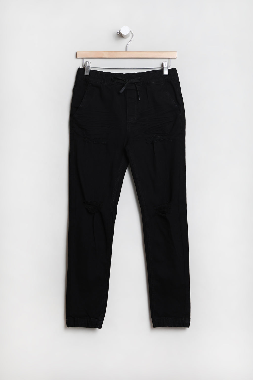 Jogger En Denim d'Aspect Usé Zoo York Junior Noir