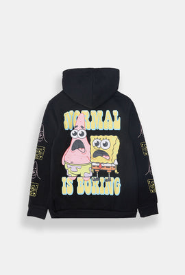 Youth SpongeBob Normal Is Boring Graphic Hoodie