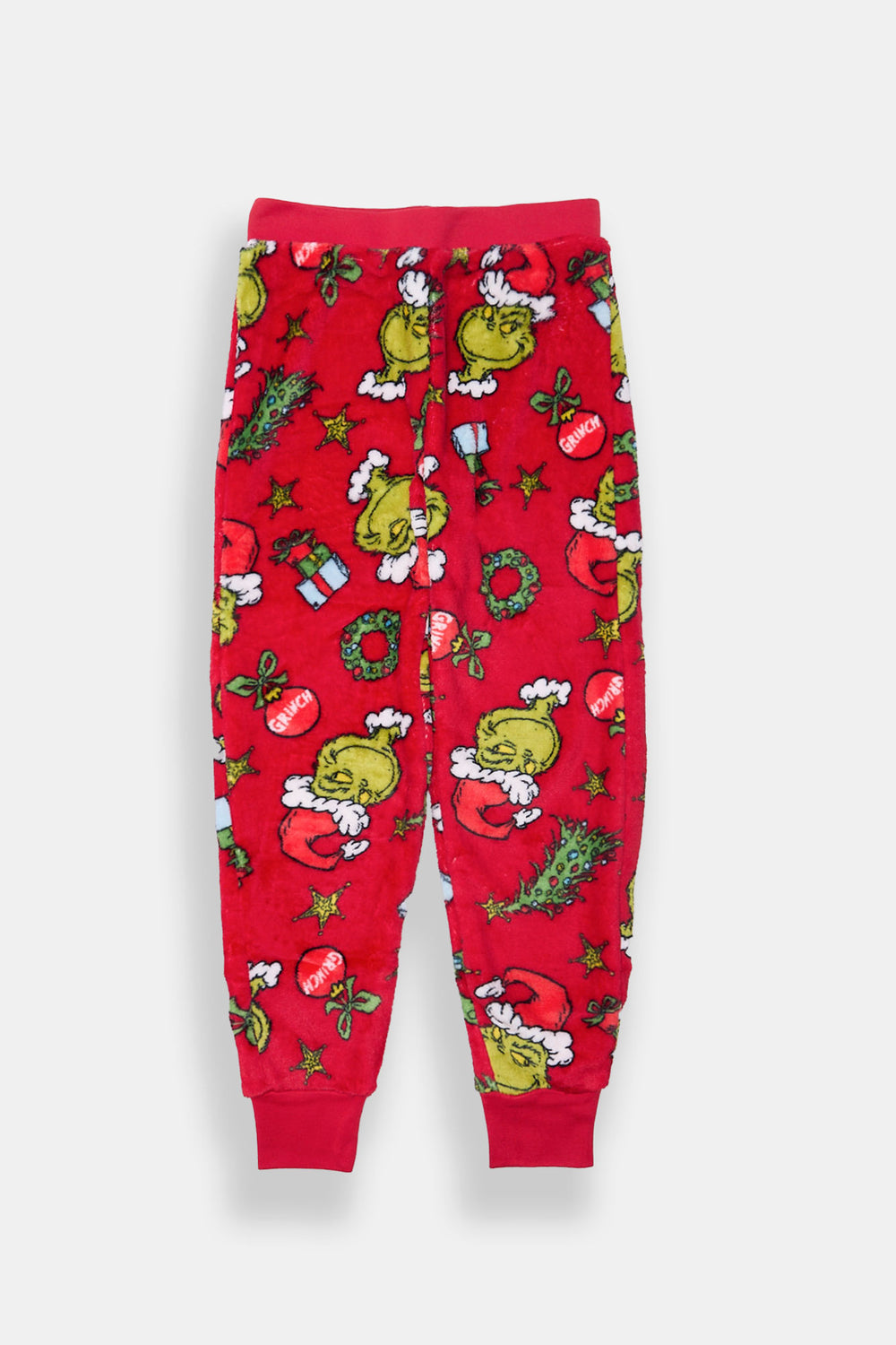 Youth The Grinch Red Plush Pajama Pant Youth The Grinch Red Plush Pajama Pant
