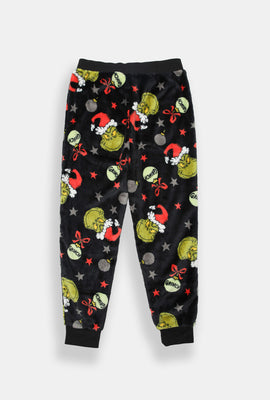 Youth The Grinch Ornaments Plush Pajama Pant