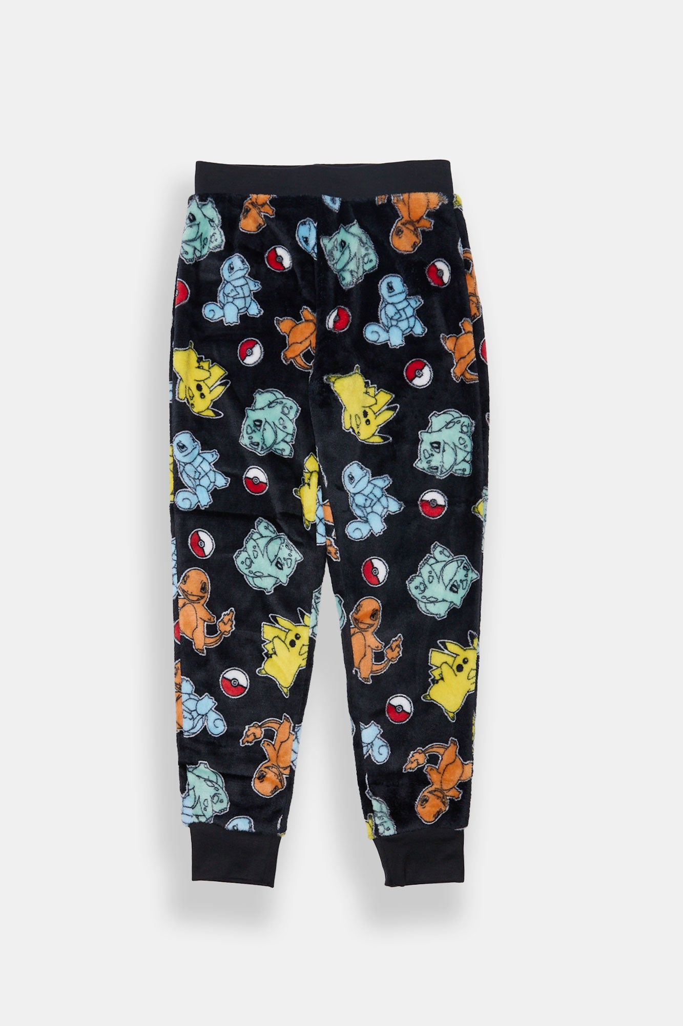 Youth Pokémon Plush Pajama Pant - Black /