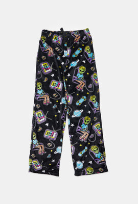 Youth Alien Gamer Plush Pajama Pant