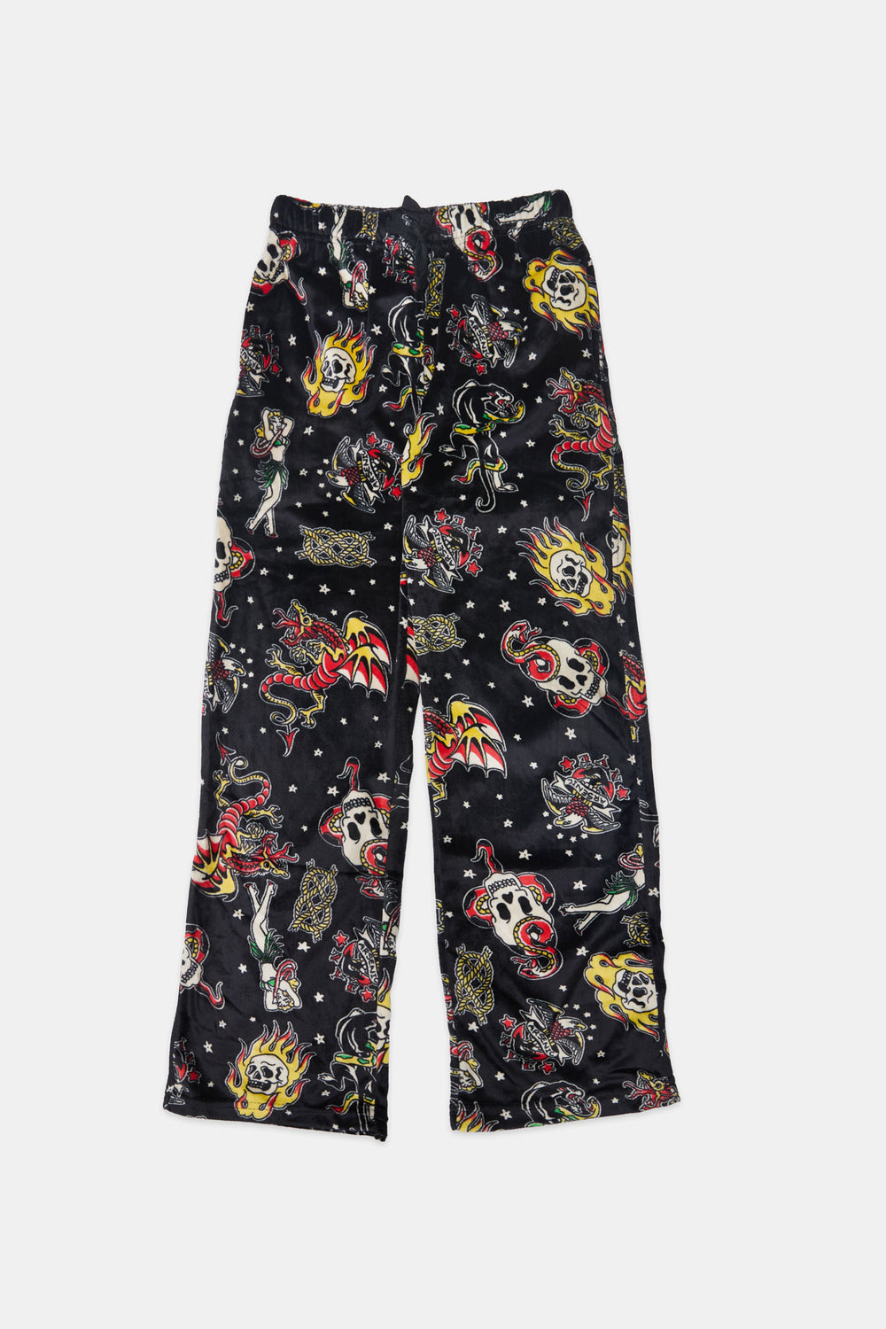 Youth Tattoo Graphic Plush Pajama Pant Youth Tattoo Graphic Plush Pajama Pant