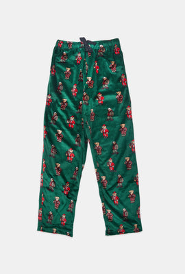 Youth Holiday Bear Plush Pajama Pant