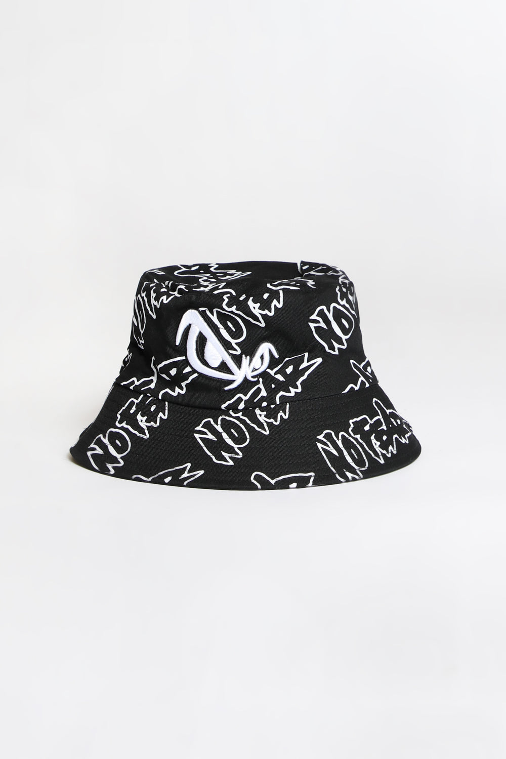 No Fear Youth Reversible Patch Bucket Hat Black