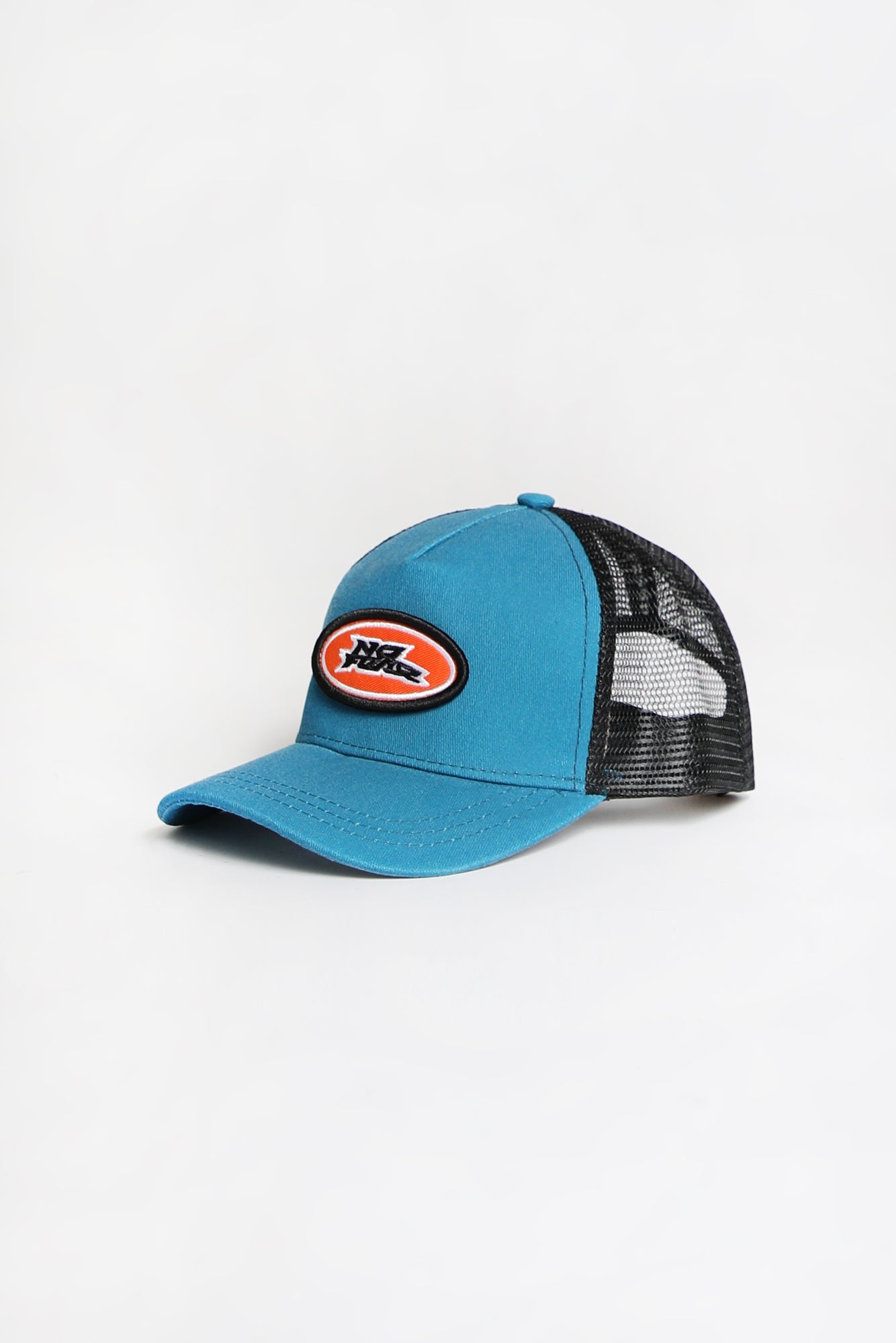 No Fear Youth Patch Trucker Hat - Teal / O/S