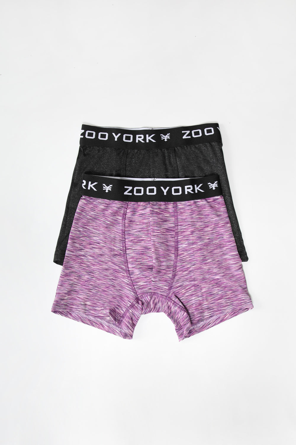 Zoo York Youth 2-Pack Space Dye Boxer Briefs Purple