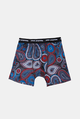 No Fear Youth Paisley Print Boxer Brief