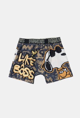 Youth Peanuts Snoopy Like A Boss Boxer Brief