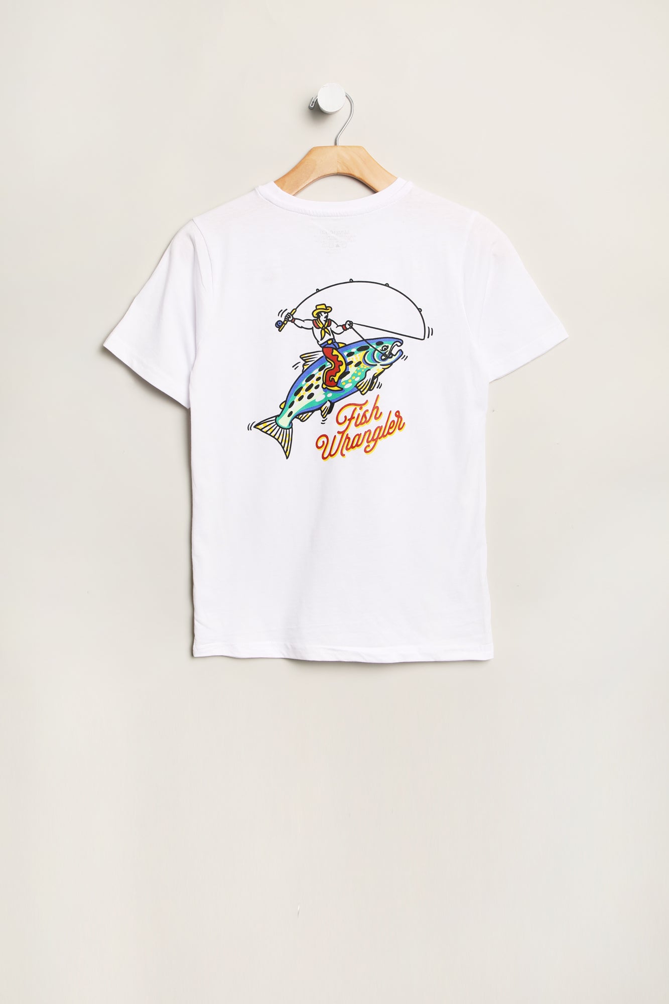 Arsenic Youth Fish Wrangler T-Shirt - White /