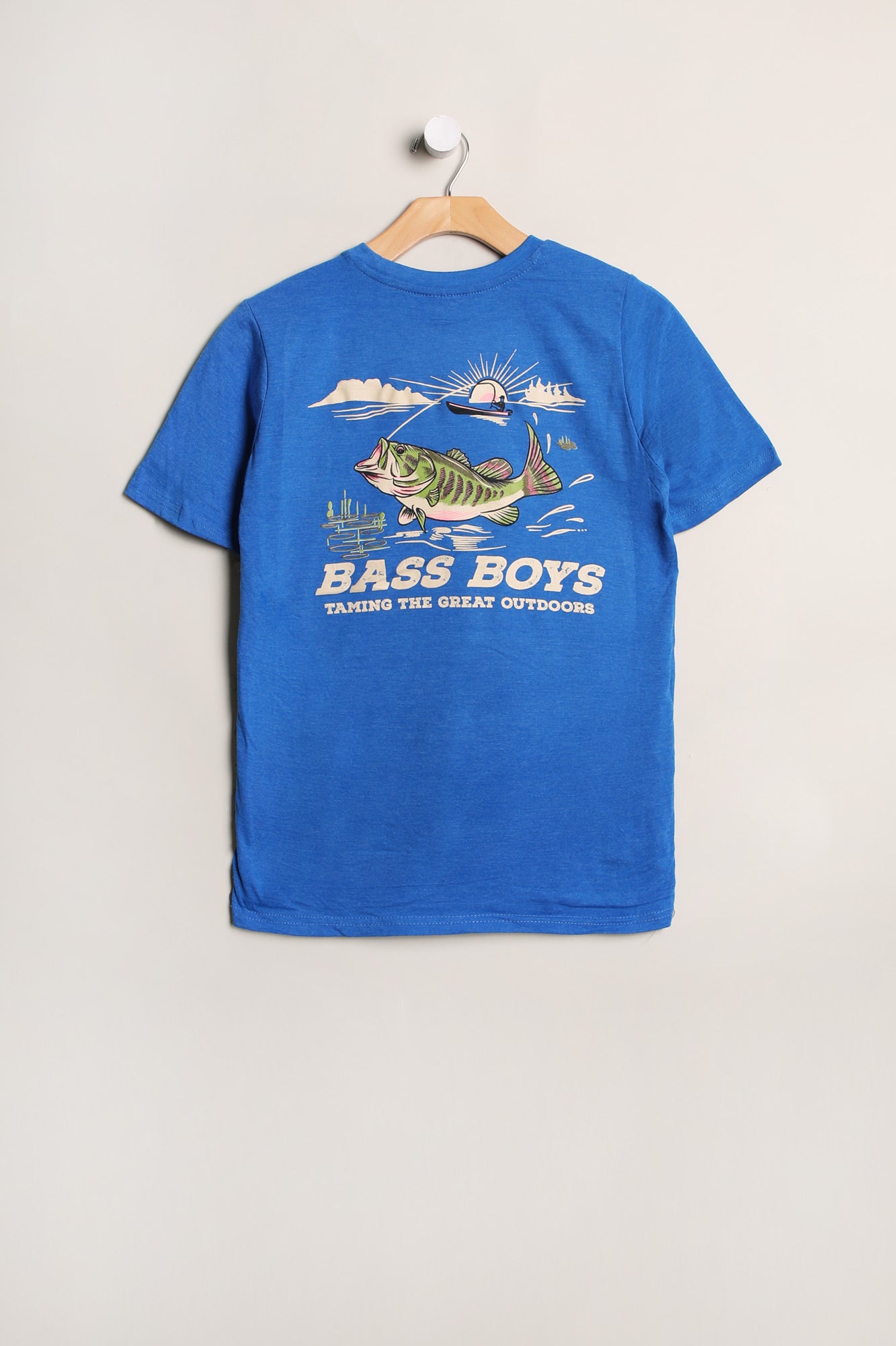 Youth Bass Boys Graphic T-Shirt - Blue /