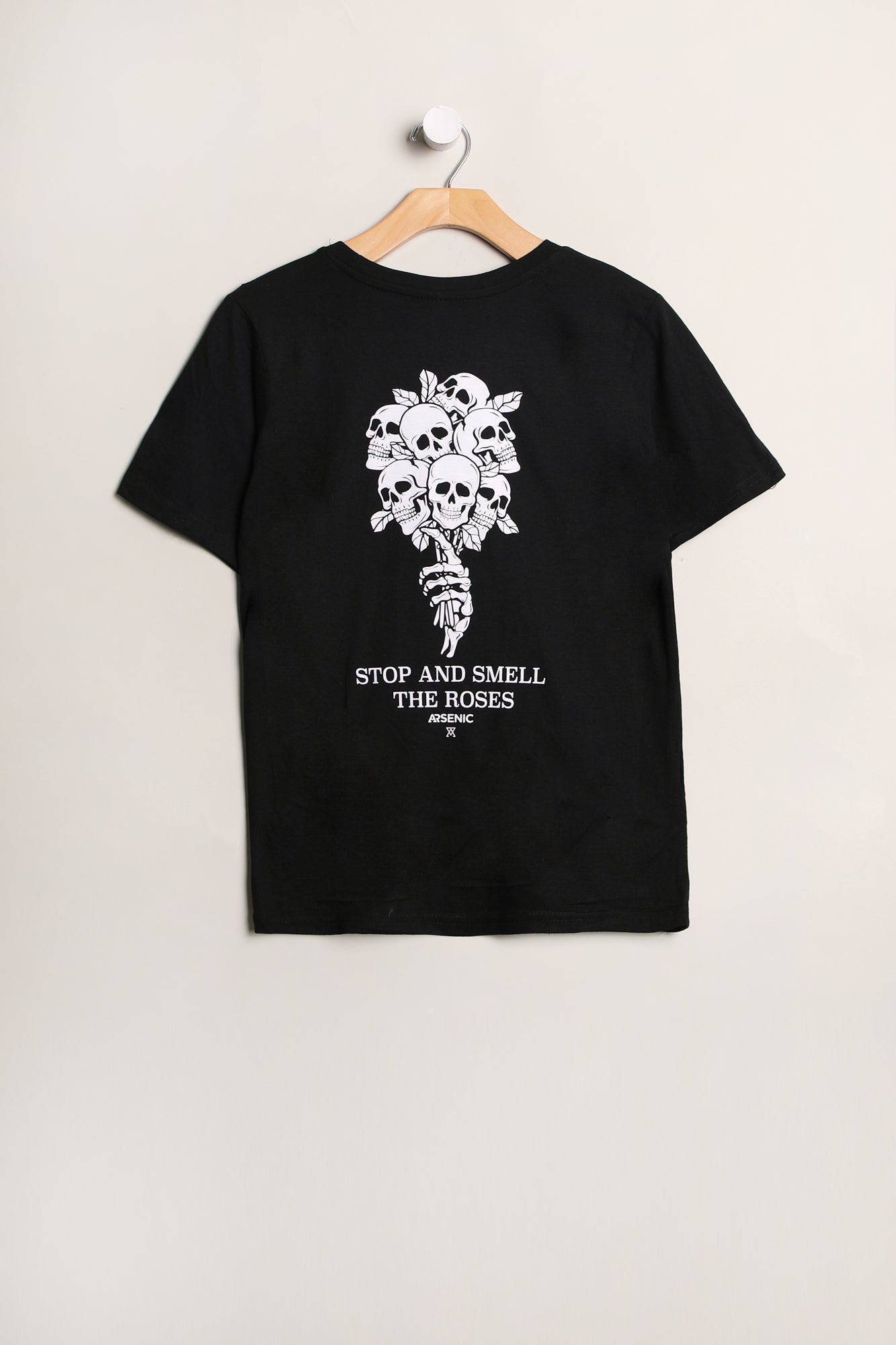 Arsenic Youth Skull Bouquet T-Shirt - Black /