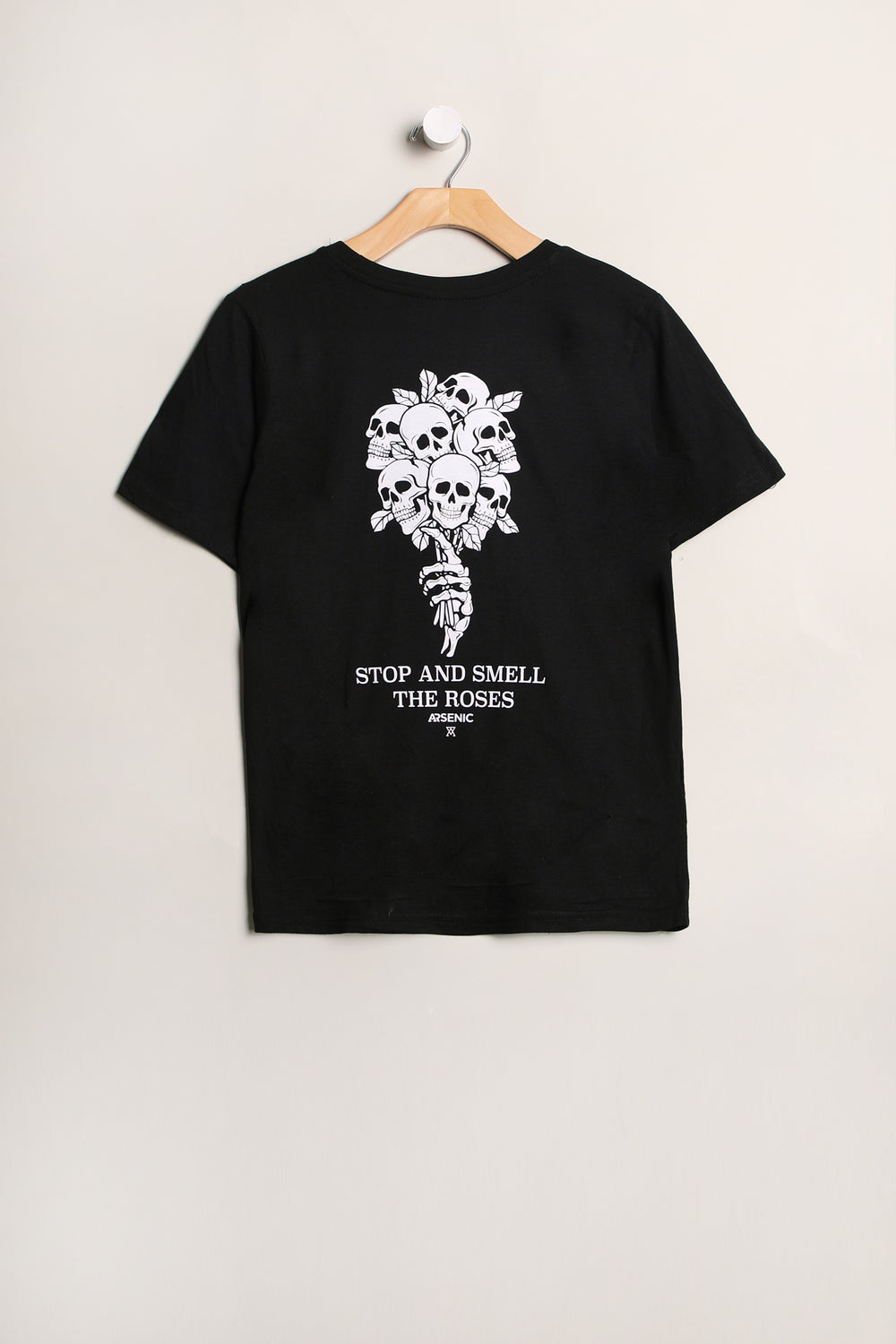 T-shirt imprimé bouquet têtes de mort Arsenic junior T-shirt imprimé bouquet têtes de mort Arsenic junior