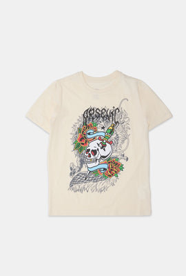 Arsenic Youth Skull Tattoo Graphic T-Shirt