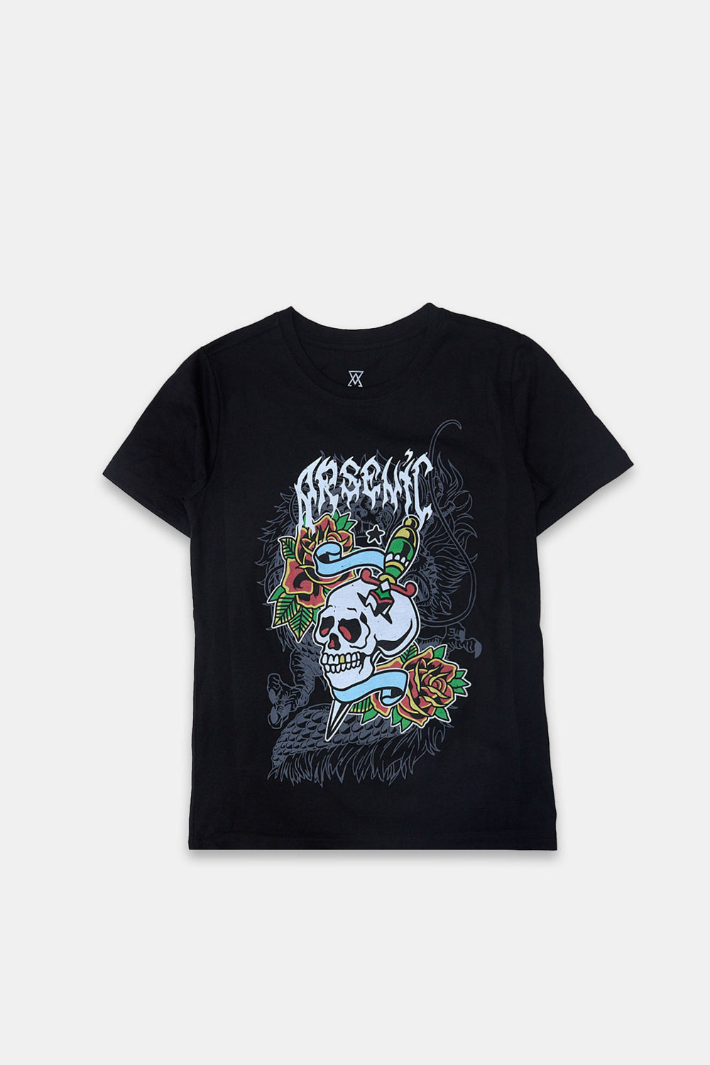 Arsenic Youth Skull Tattoo Graphic T-Shirt Arsenic Youth Skull Tattoo Graphic T-Shirt