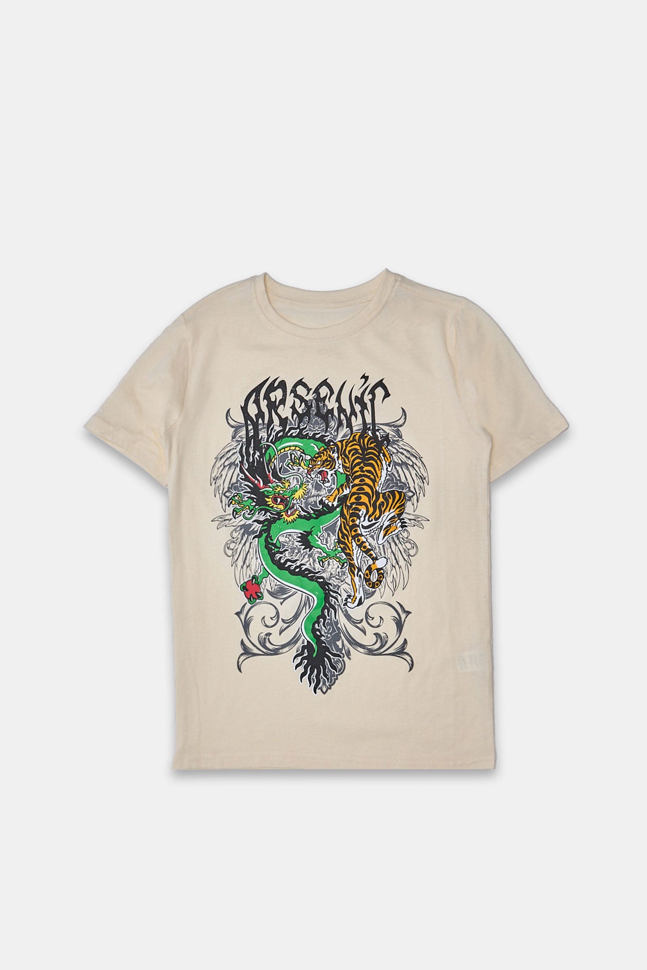 Arsenic Youth Dragon & Tiger Graphic T-Shirt - /