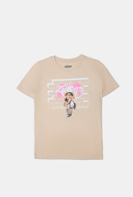 T-shirt imprimé graffiti et ourson Zoo York junior