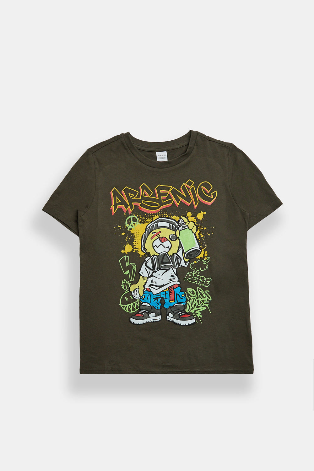 Arsenic Youth Graffit Bear Graphic Tee Arsenic Youth Graffit Bear Graphic Tee