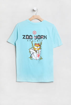 T-Shirt Imprimé Nouilles à Emporter Zoo York Junior
