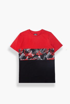 T-shirt bicolore imprimé Zoo York junior