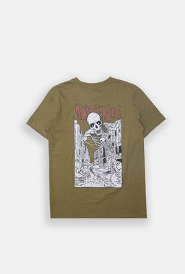 T-shirt imprimé squelette apocalyptique Arsenic junior