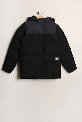 West49 Youth Colour Block Puffer