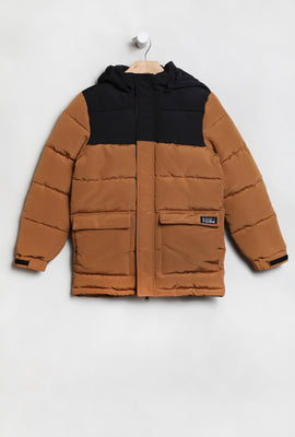 Zoo York Youth Colour Block Puffer Jacket