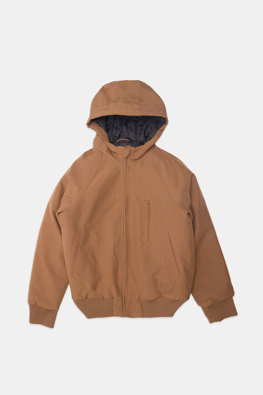 Veste bomber à capuchon et manches raglan junior Veste bomber à capuchon et manches raglan junior