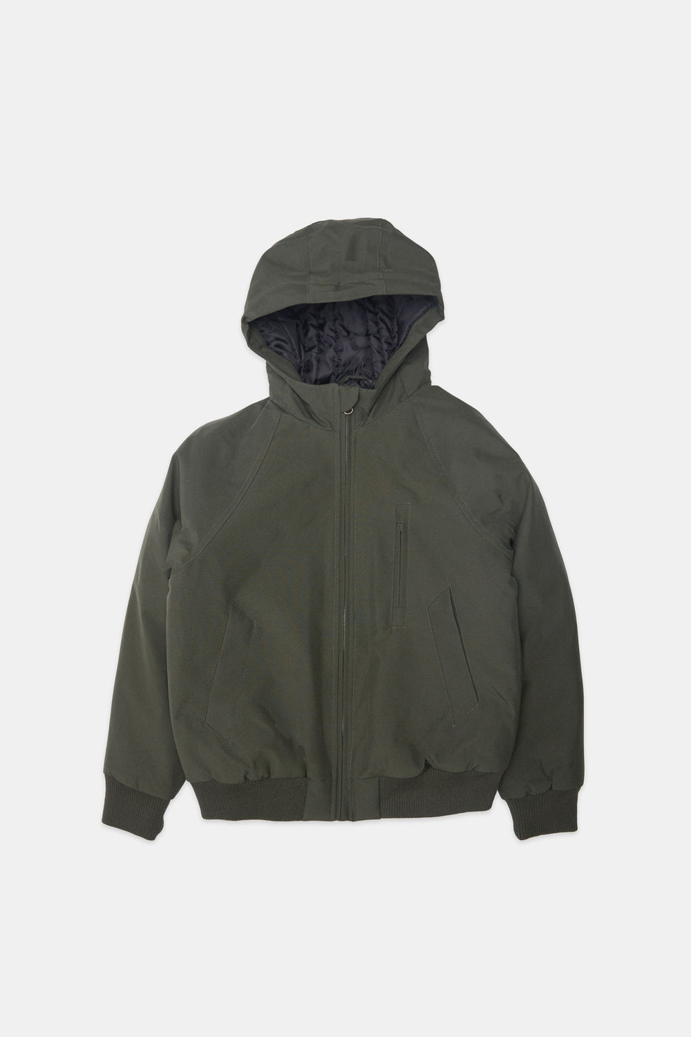 Veste bomber à capuchon et manches raglan junior Veste bomber à capuchon et manches raglan junior