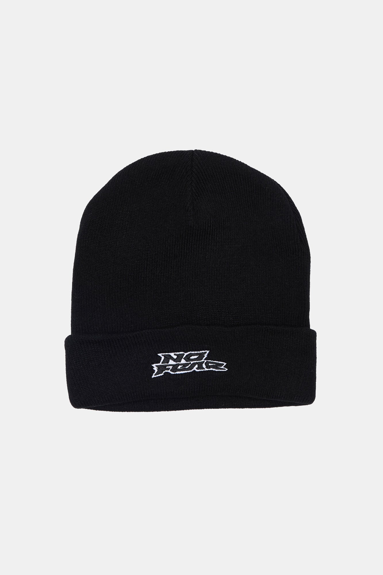 No Fear Youth Embroidered Logo Foldup Beanie - / O/S