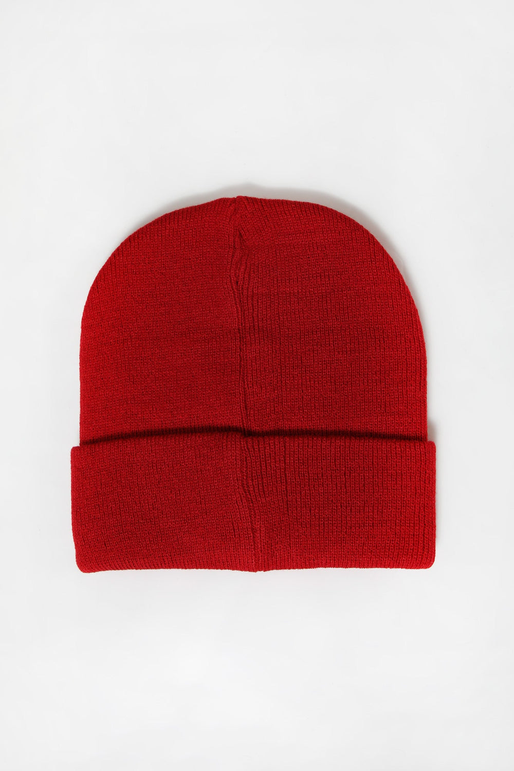 No Fear Youth Patch Logo Red Foldup Beanie Red