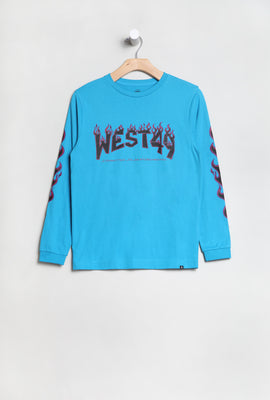West49 Youth Flame Logo Long Sleeve Top