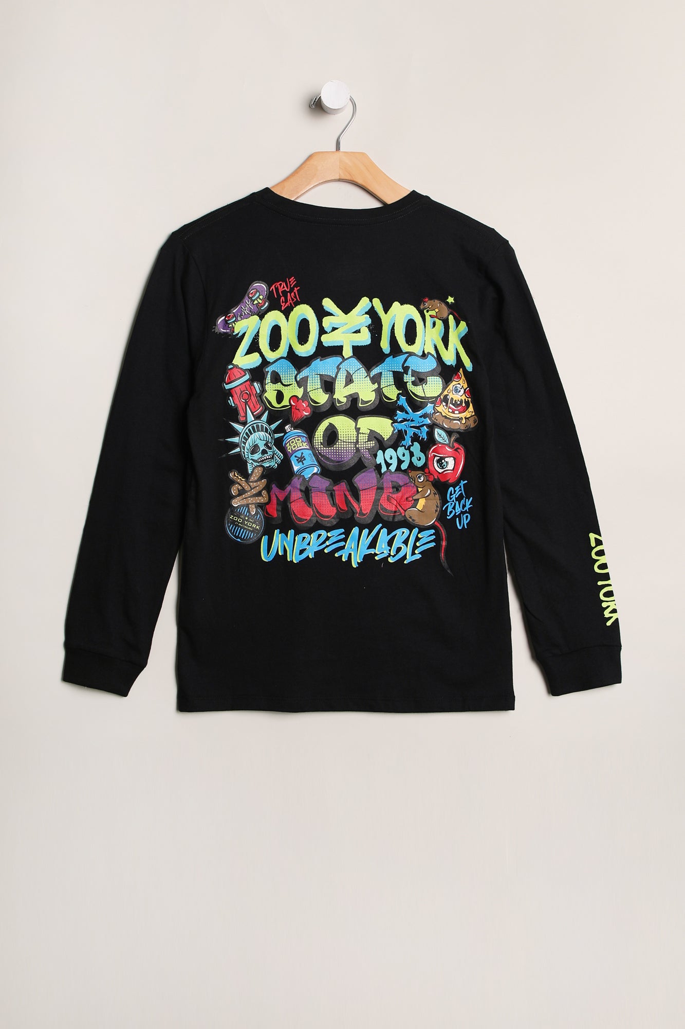 Zoo York Youth Graffiti Long Sleeve - Black /