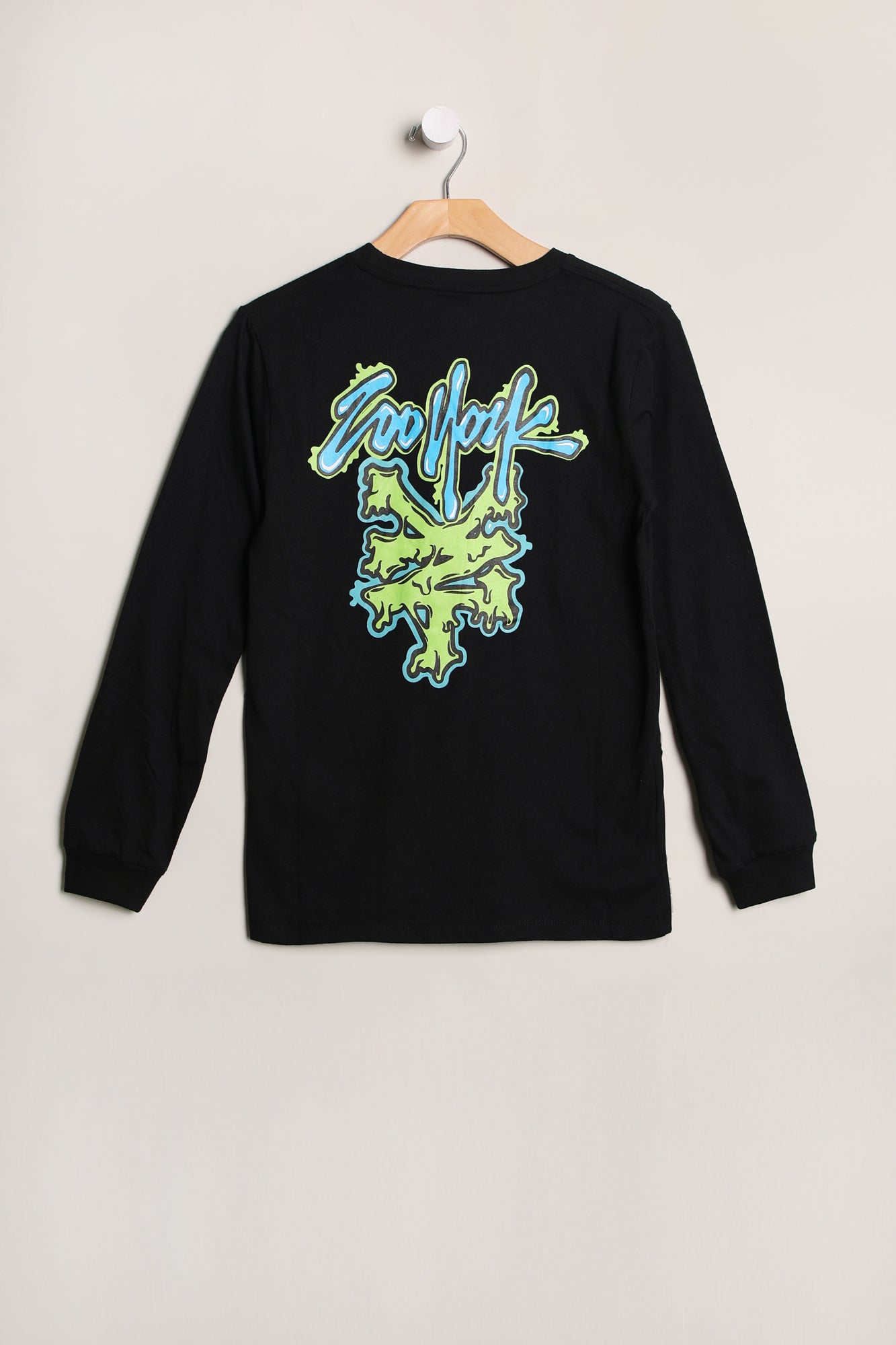 Zoo York Youth Slime Logo Long Sleeve - Black /