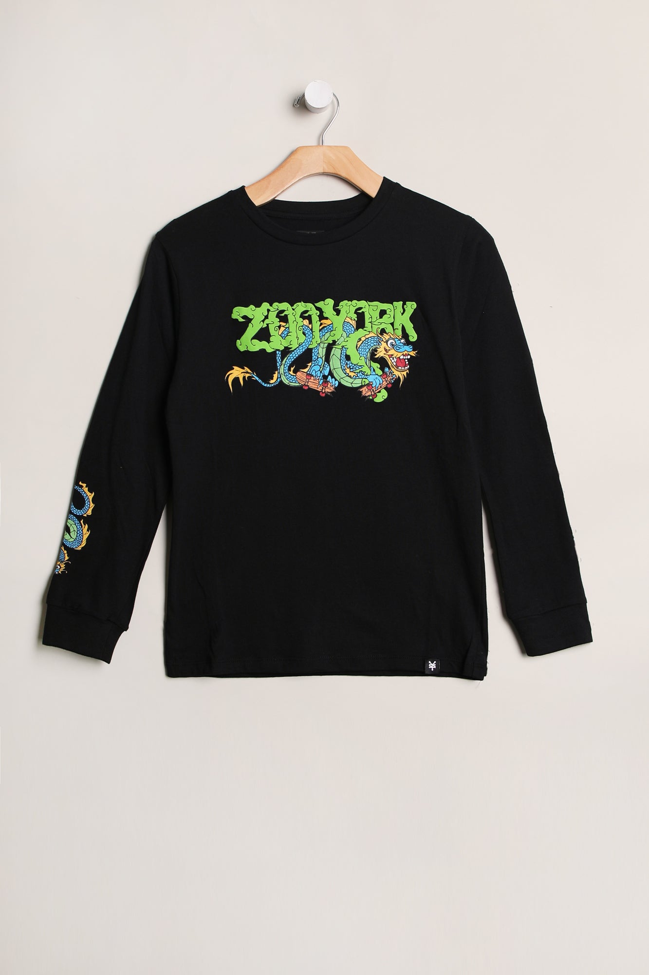 Zoo York Youth Skate Dragon Long Sleeve - Black /