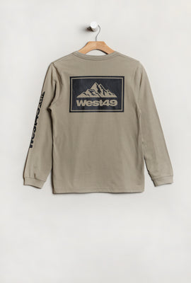 Haut à Manches Longues Imprimé Logo Montagne West49 Junior