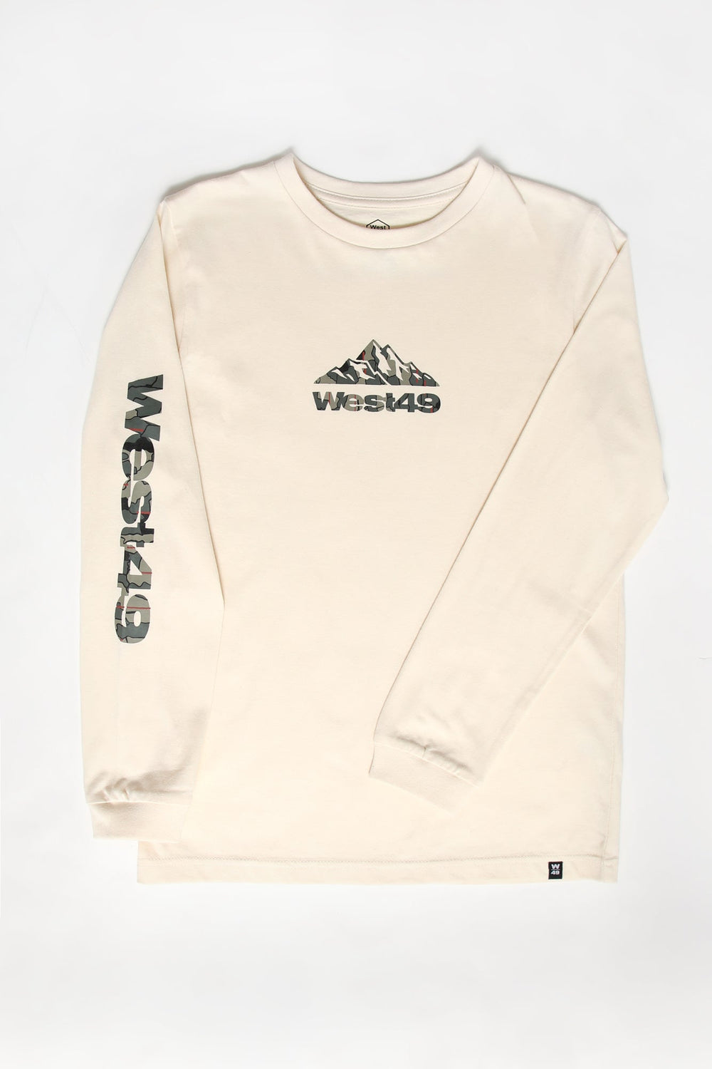 West49 Youth Mountain Camo Fill Logo Long Sleeve Top West49 Youth Mountain Camo Fill Logo Long Sleeve Top