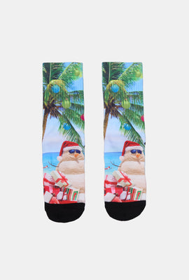 Zoo York Youth Holiday Print Crew Socks