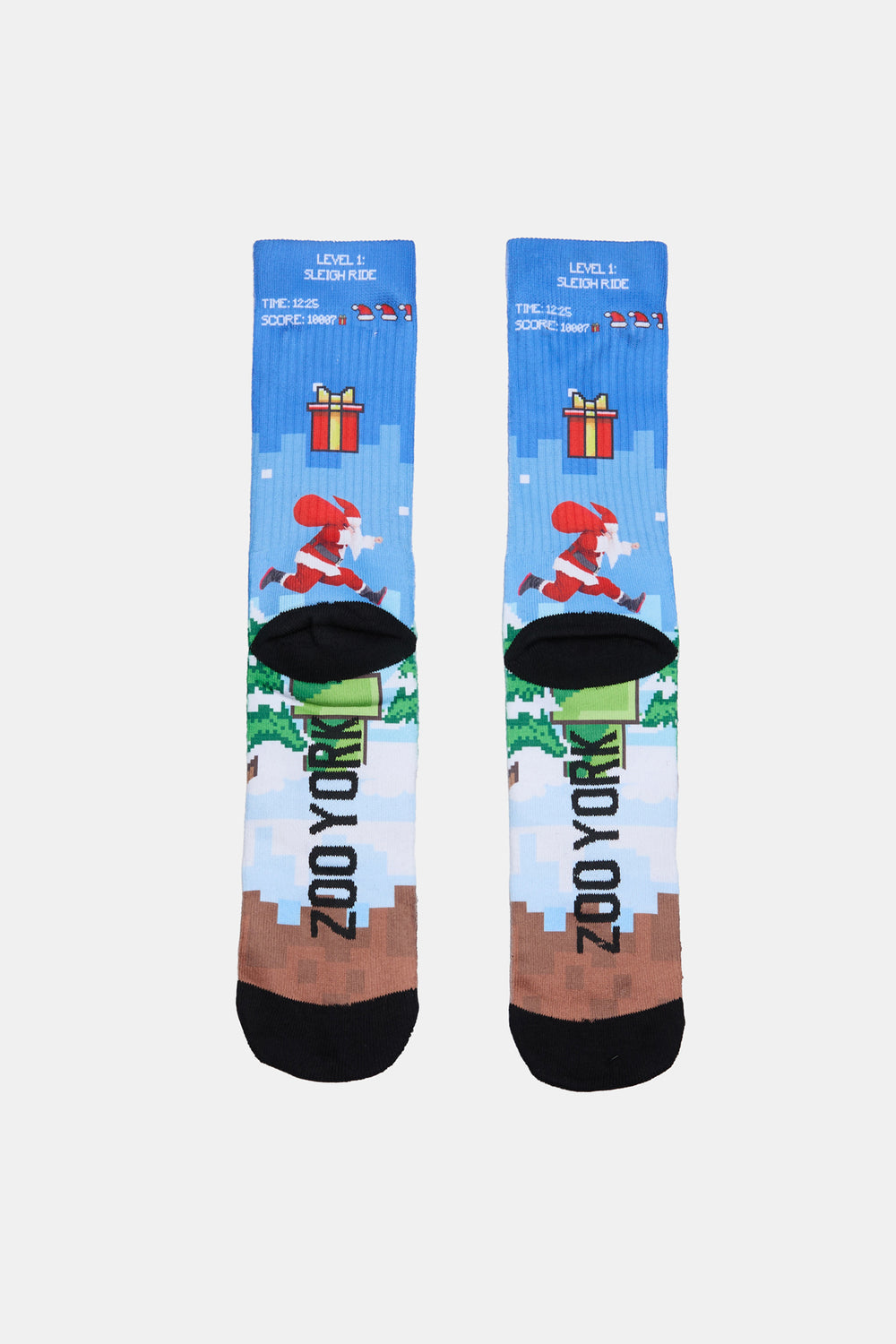 Zoo York Youth Holiday Print Crew Socks Zoo York Youth Holiday Print Crew Socks