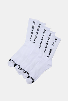 Zoo York Youth 5-Pack Athletic Crew Socks